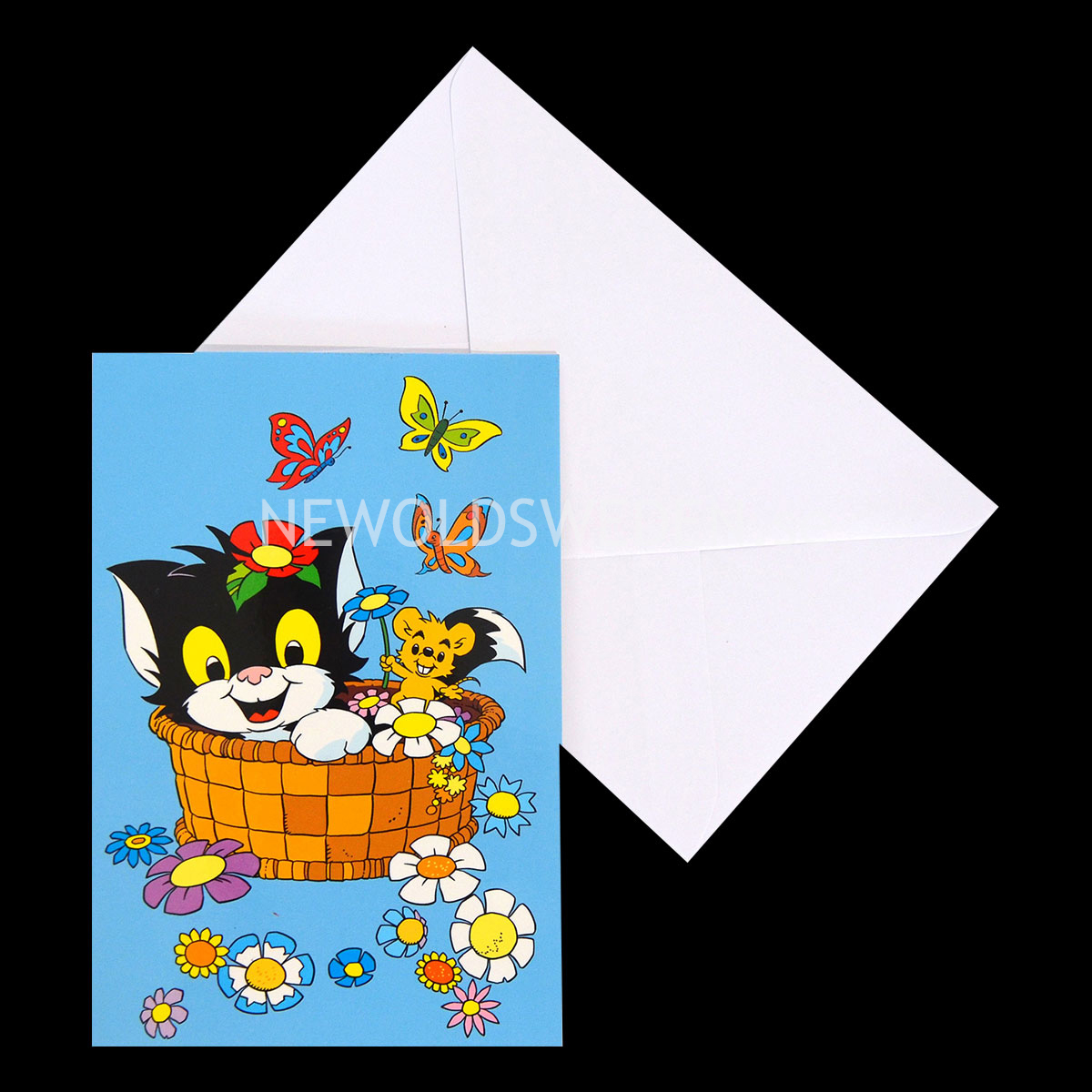 Grattiskort BAMSE - KATTEN JANSON Dubbelkort med kuvert - 999