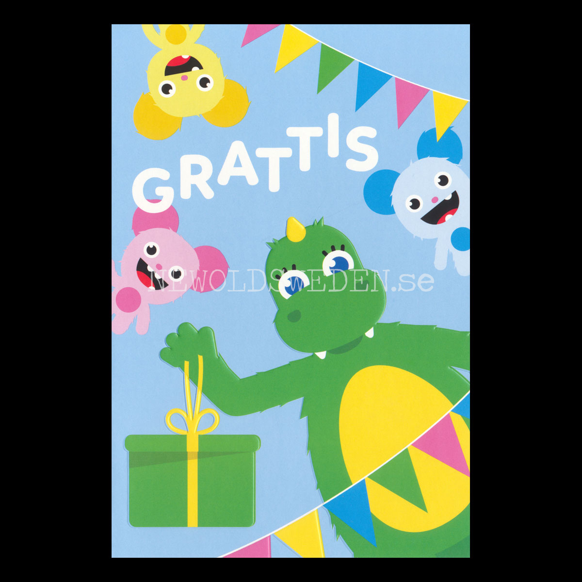 Grattiskort BOLIBOMPA 4 -  Dubbelkort med kuvert - 999 - 2