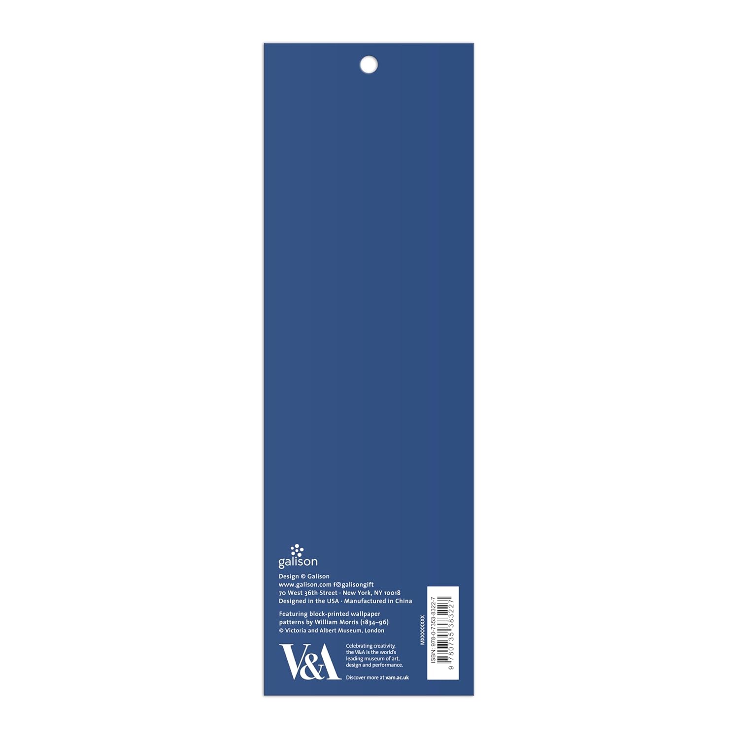 William Morris : Magnetic Bookmarks/Magnetbokmärken - Tre stycken på ett kort - 2