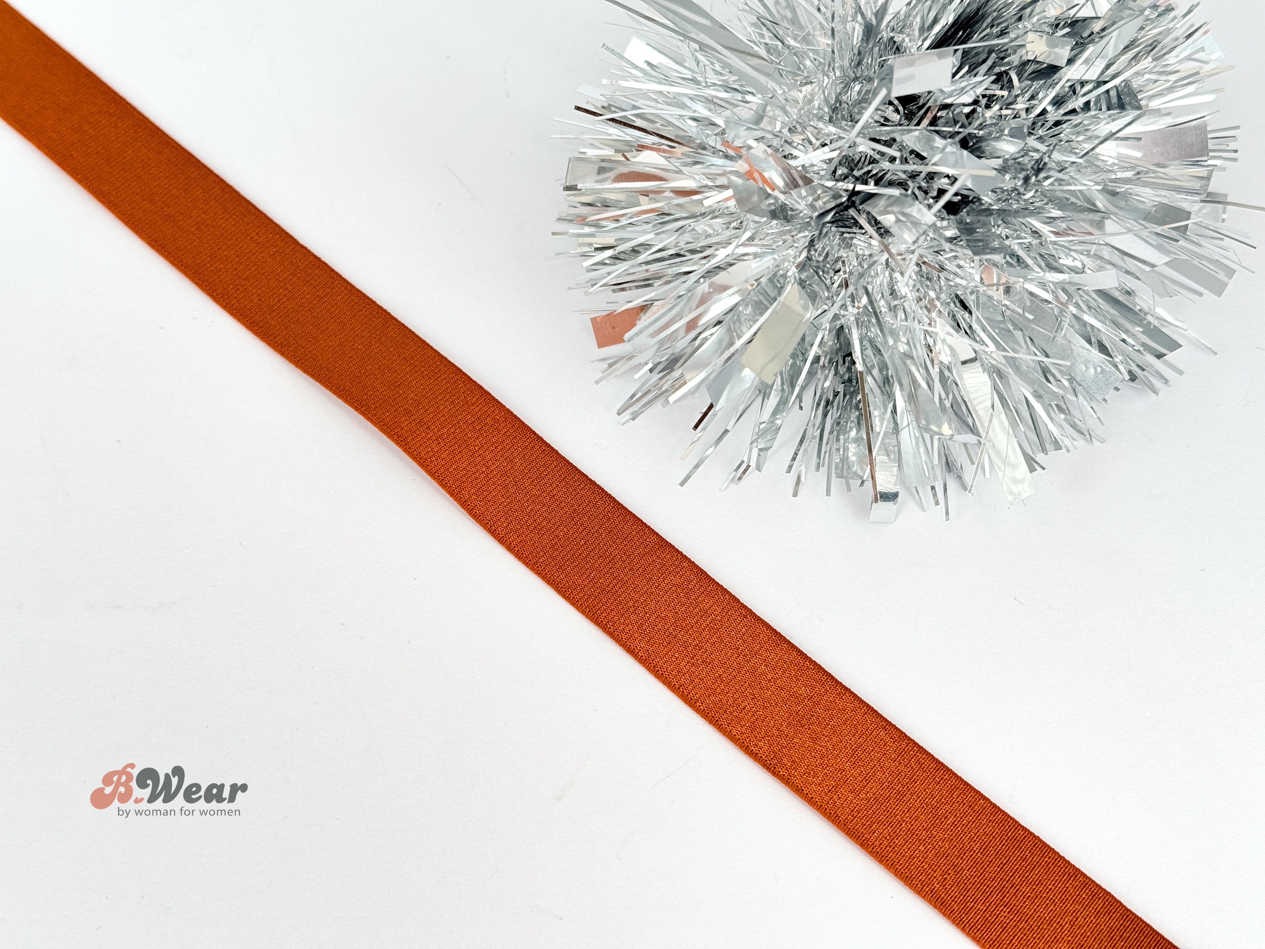 Bra Strap Elastic 18 mm - Chestnut 