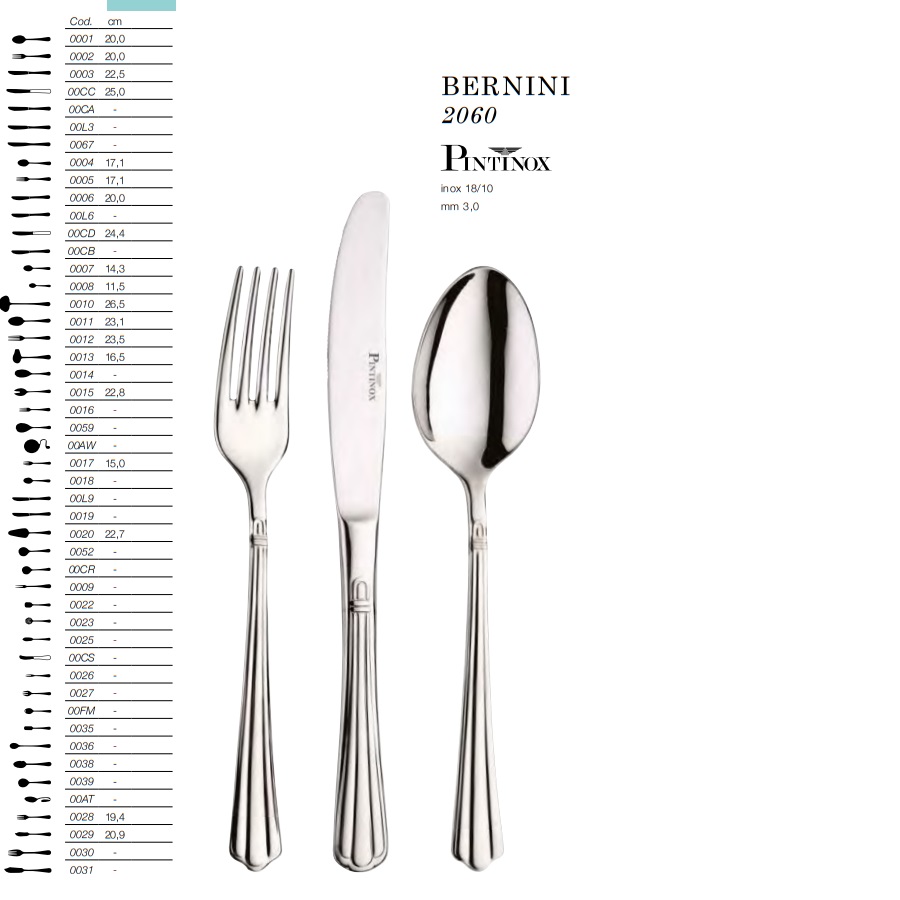 Bestick Bernini Pinti Inox 2060- - 2
