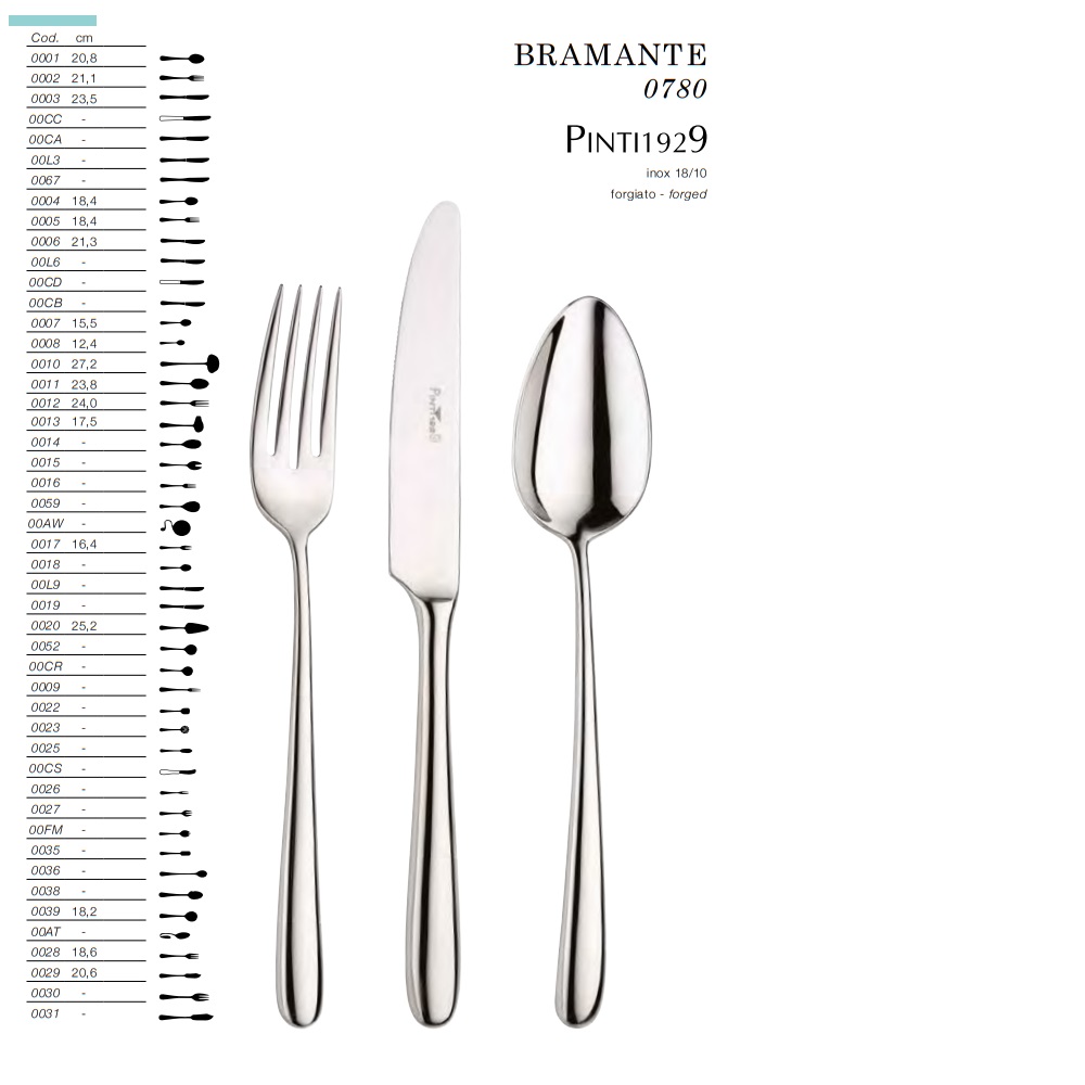 Bestick Bramante smidd Pinti Inox 0780- - 4