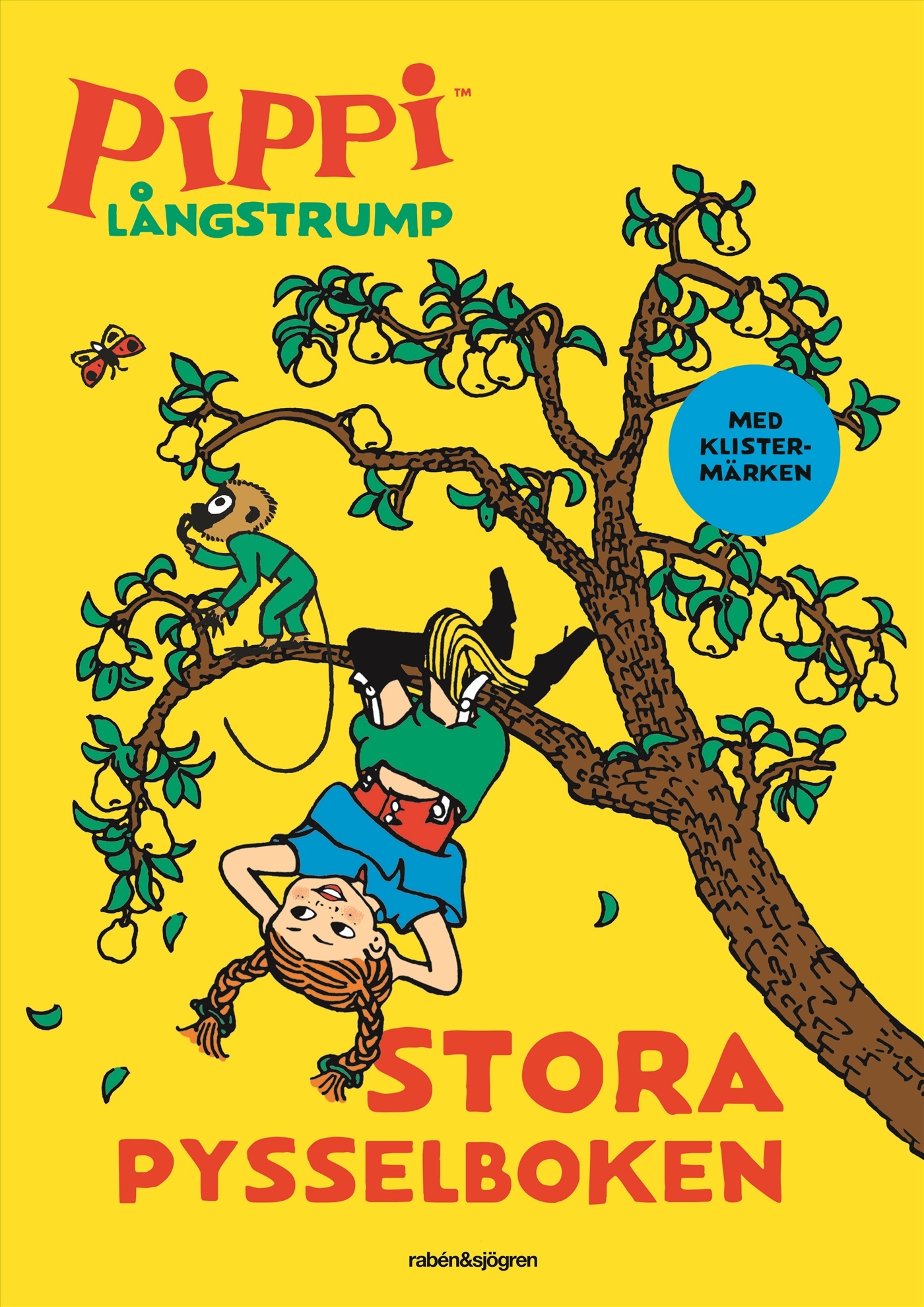 Pippi Långstrump stora pysselboken med  klistermärken!