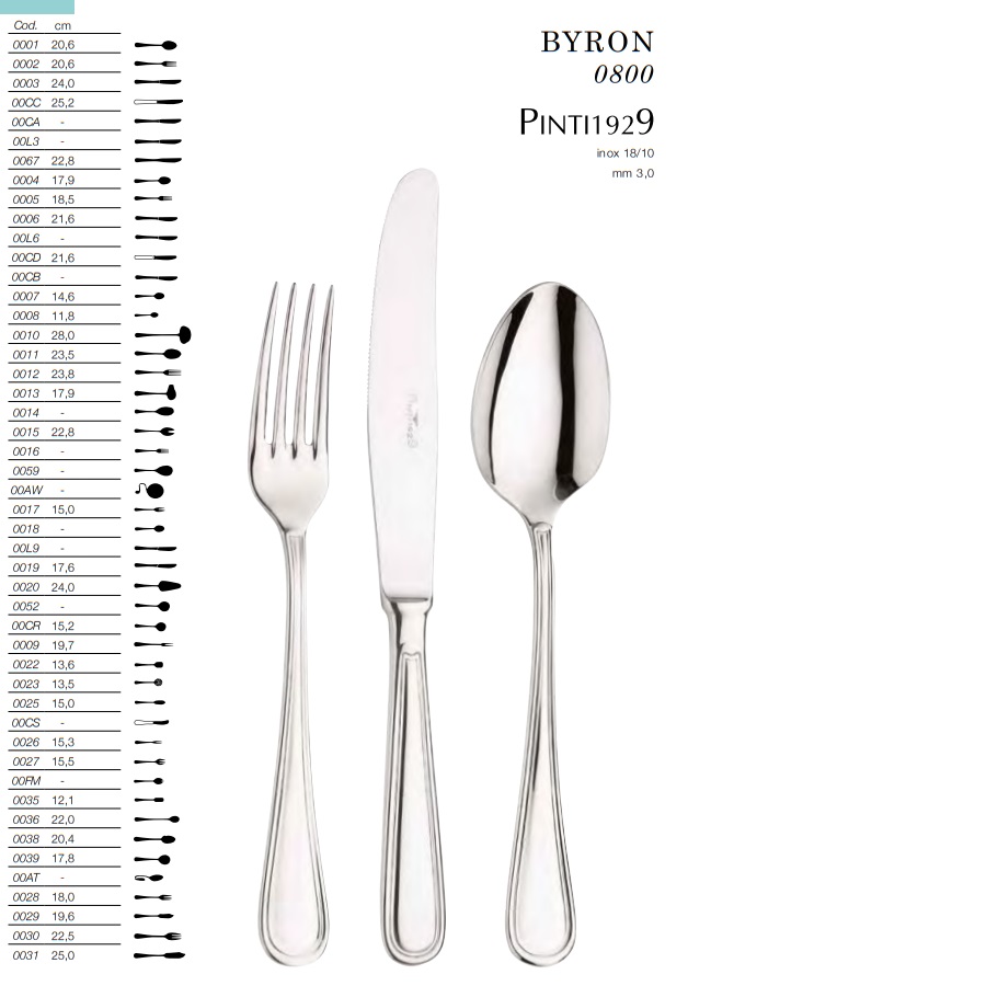 Bestick Byron Pinti Inox 0800- - 2