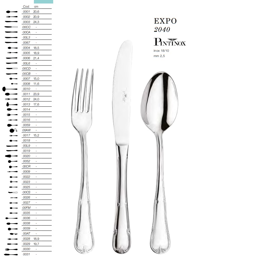 Bestick Expo Pinti Inox 2040- - 2