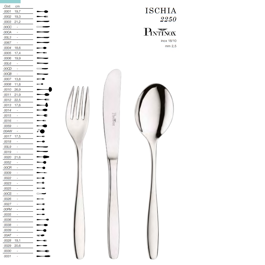 Bestick Ichia Pinti Inox 2250- - 2