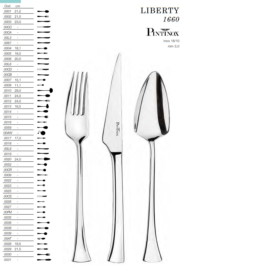 Bestick Liberty Pinti Inox 1660- - 2