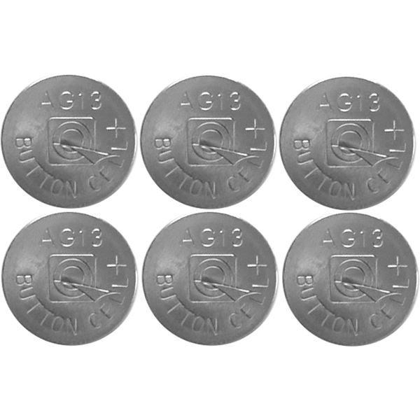 Star Trading 6-pack med AG13/LR44 batterier. - 2