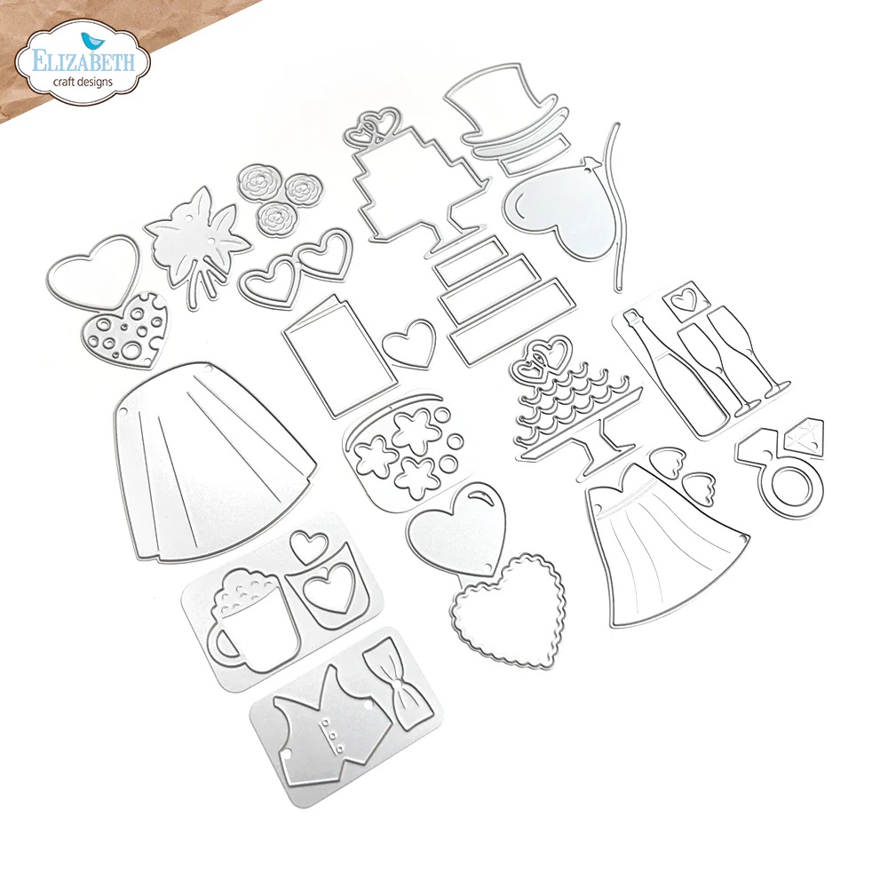 Elizabeth - Valentines and Wedding Accessories - Dies - 2
