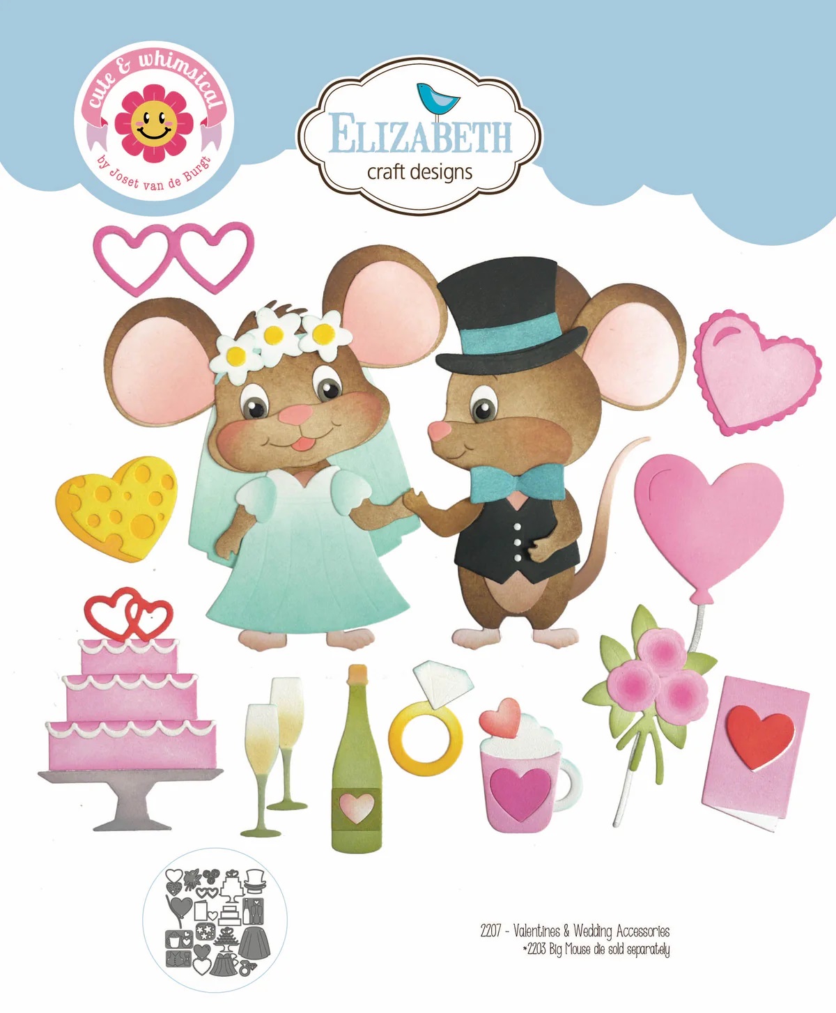 Elizabeth - Valentines and Wedding Accessories - Dies