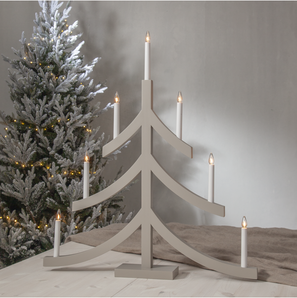 Star Trading Pagod Granformad ljusstake Höjd 79cm Beige.
