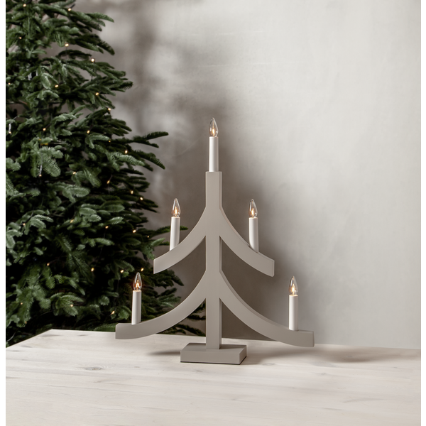 Star Trading Pagod Granformad ljusstake höjd 47,5cm Beige.