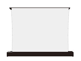 LS 16:9 Electric Floor Rising Screen 100” RS232
