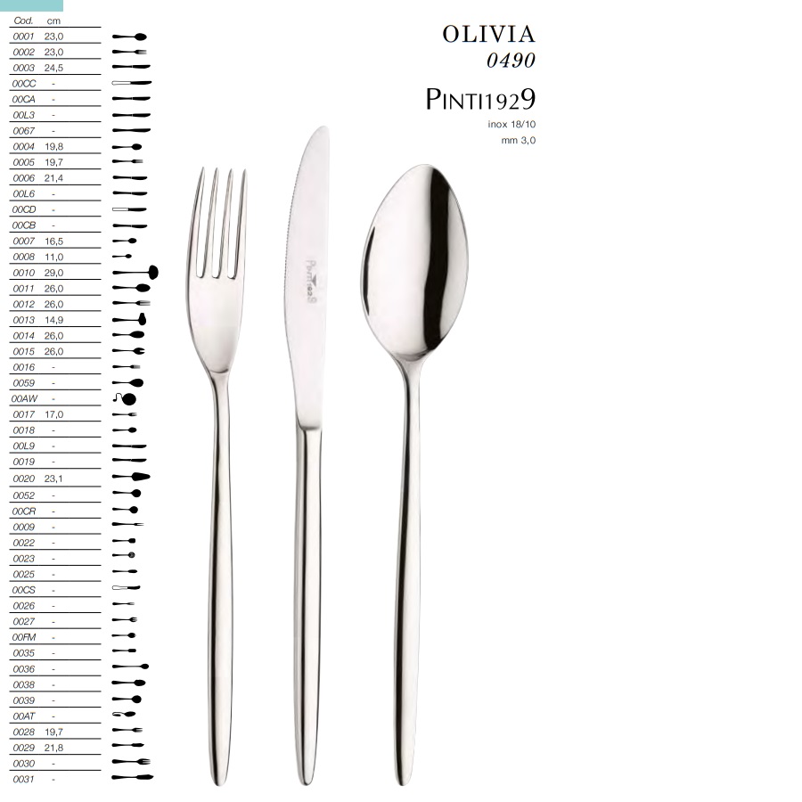 Bestick Olivia Pinti Inox 0490- - 2
