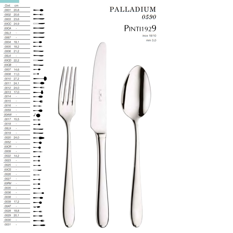 Bestick Palladium Pinti Inox 0590- - 2