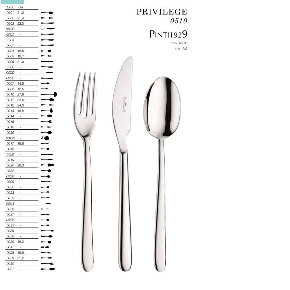 Bestick Privilege Pinti Inox 0510- - 2
