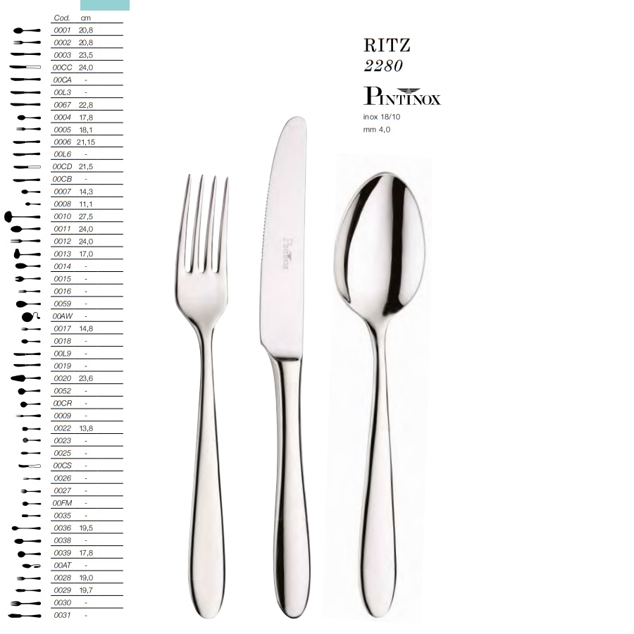 Bestick Ritz Pinti Inox 2280- - 2