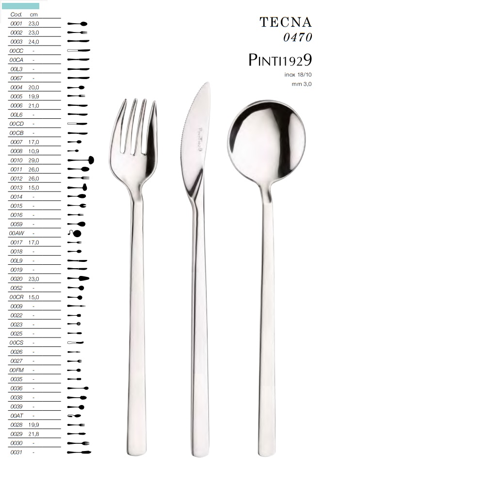 Bestick Tecna Pinti Inox 0470- - 2