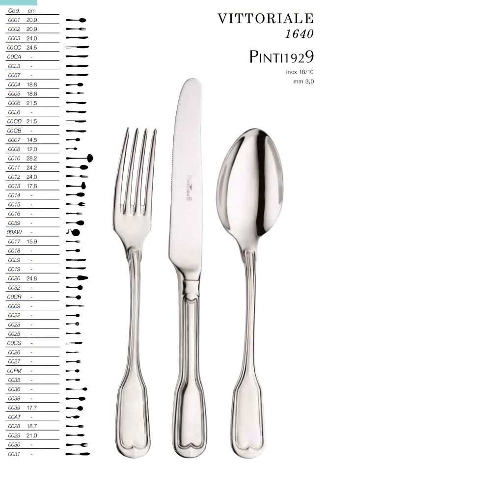 Bestick Vittoriale Pinti Inox 1640- - 2