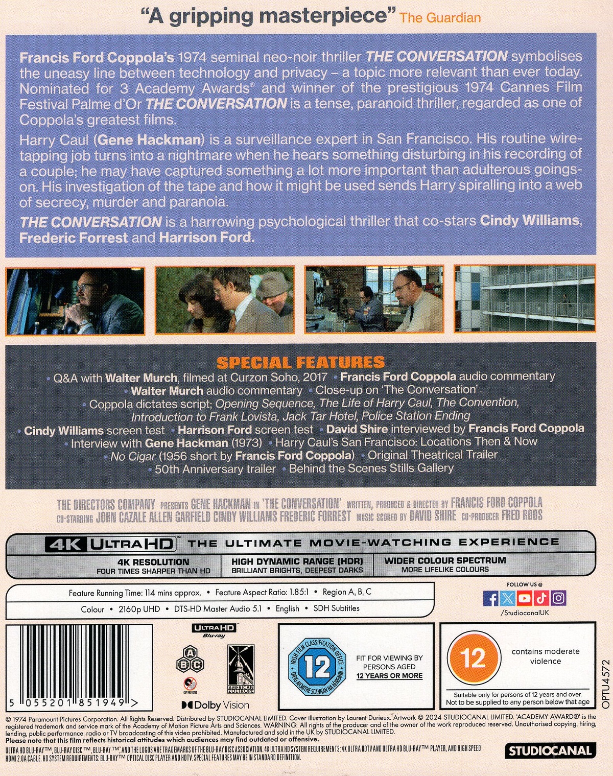 The Conversation (ej svensk text) (4K Ultra HD + Blu-ray) - 2