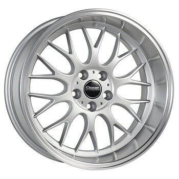 Ocean Wheels Super DTM - 18x8,5 ET6 Hjulpaket - Silver