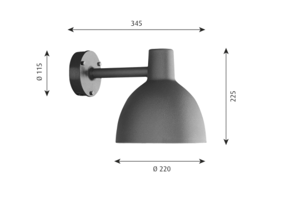 Toldbod 220 Wall lamp - Outdoor - Louis Poulsen - 6