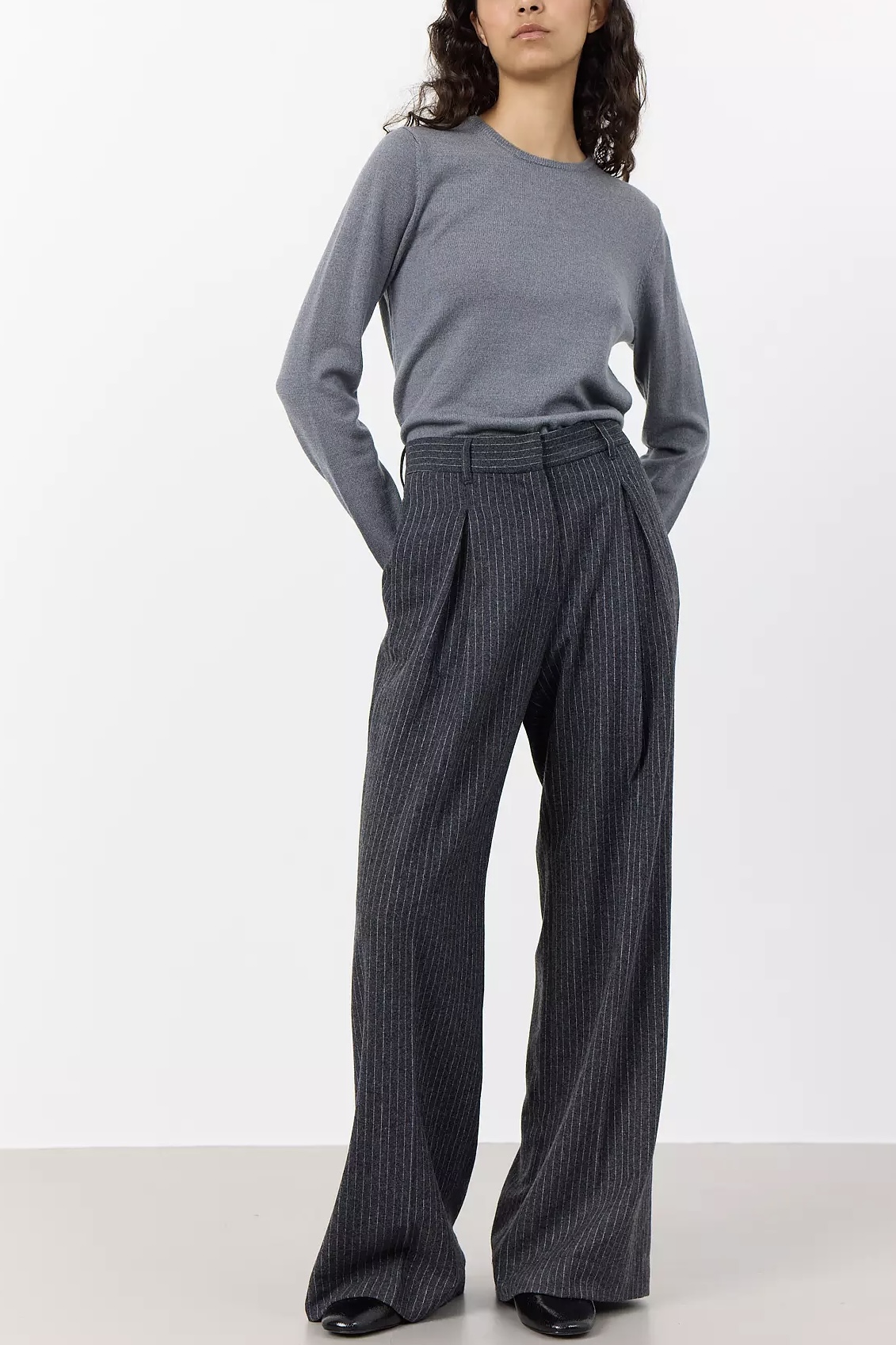 Leveté Room - Iris 1 Pants Dark Grey M Combi - 5