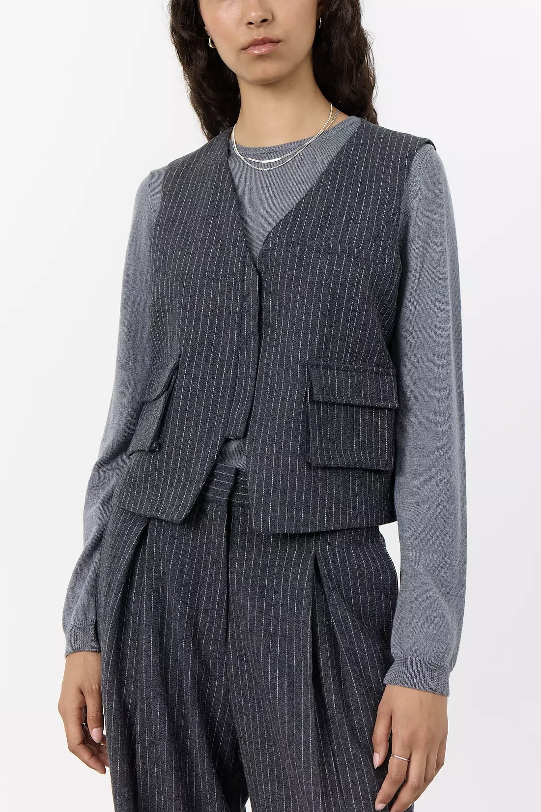 Leveté Room - Iris 3 Waistcoat Dark Grey M Combi
