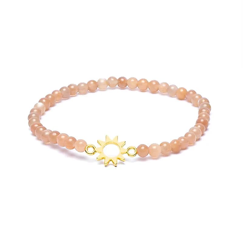Armband solsten resår med solberlock 4mm