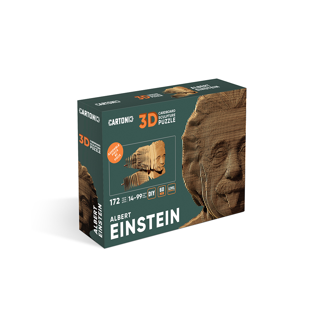 Cartonic 3D byggsats - Einstein - 2