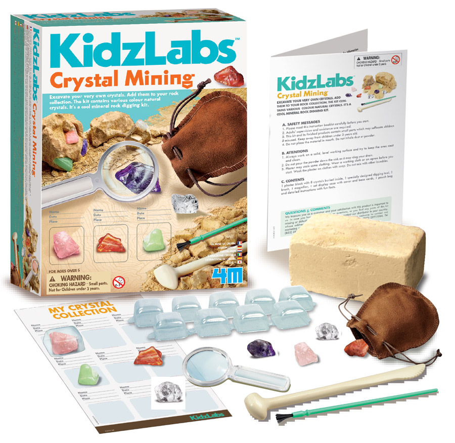innehållet i crystal mining visas