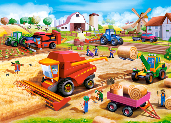 Work on the Farm, puslespil med 60 brikker (B-066278) 