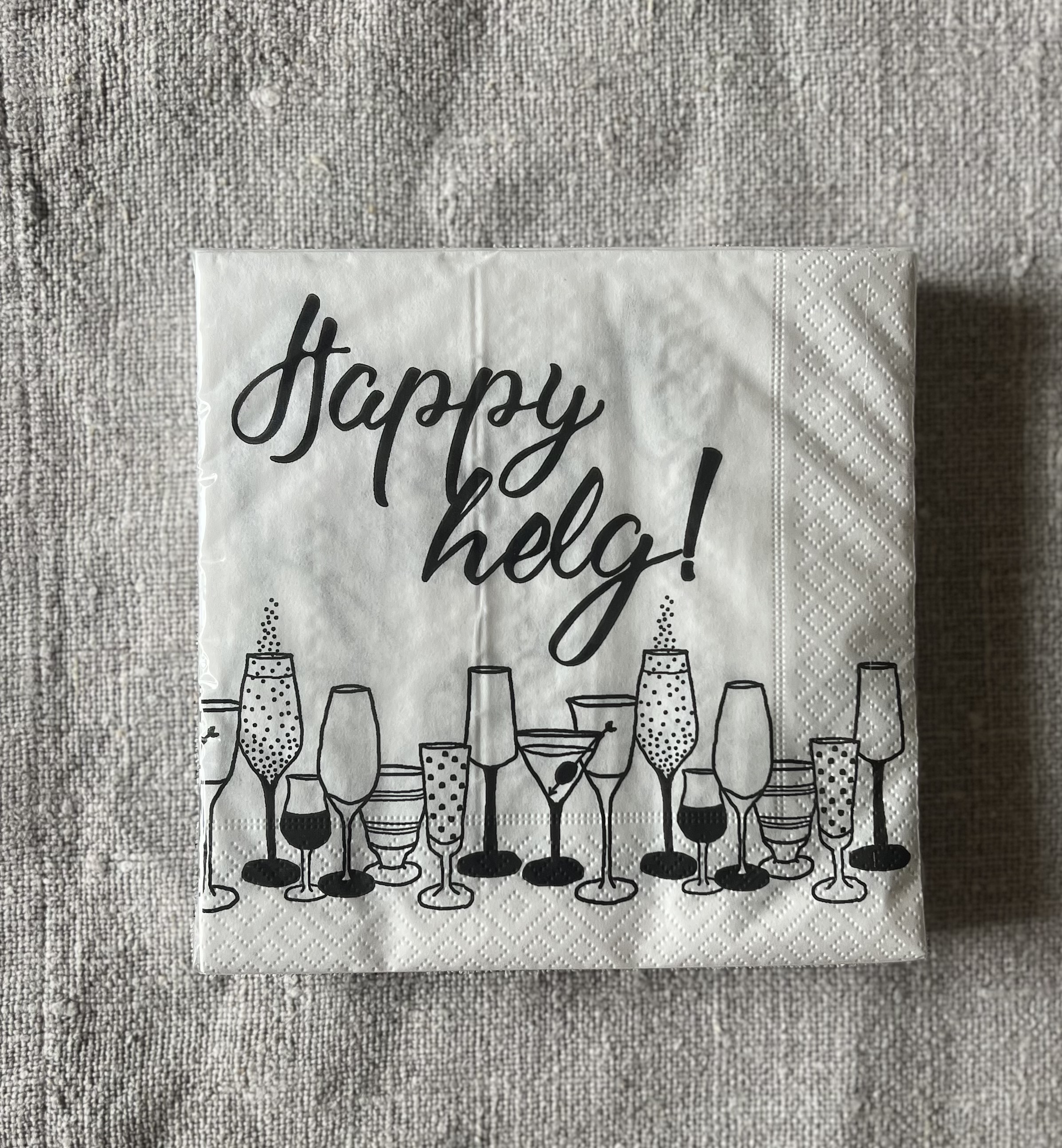 Happy helg servetter