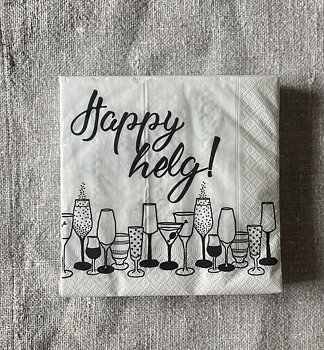 Happy helg servetter