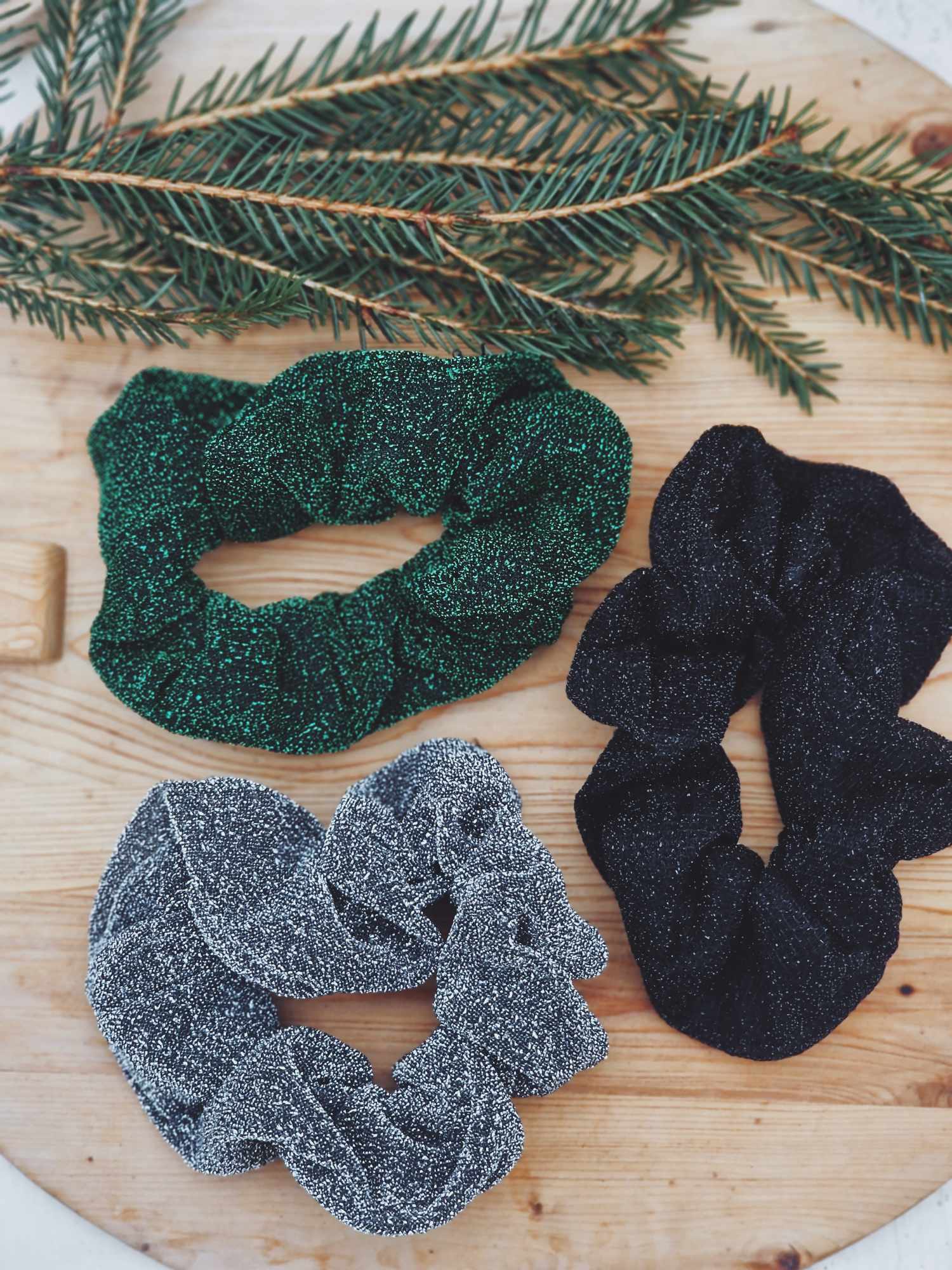 Scrunchie, glitter