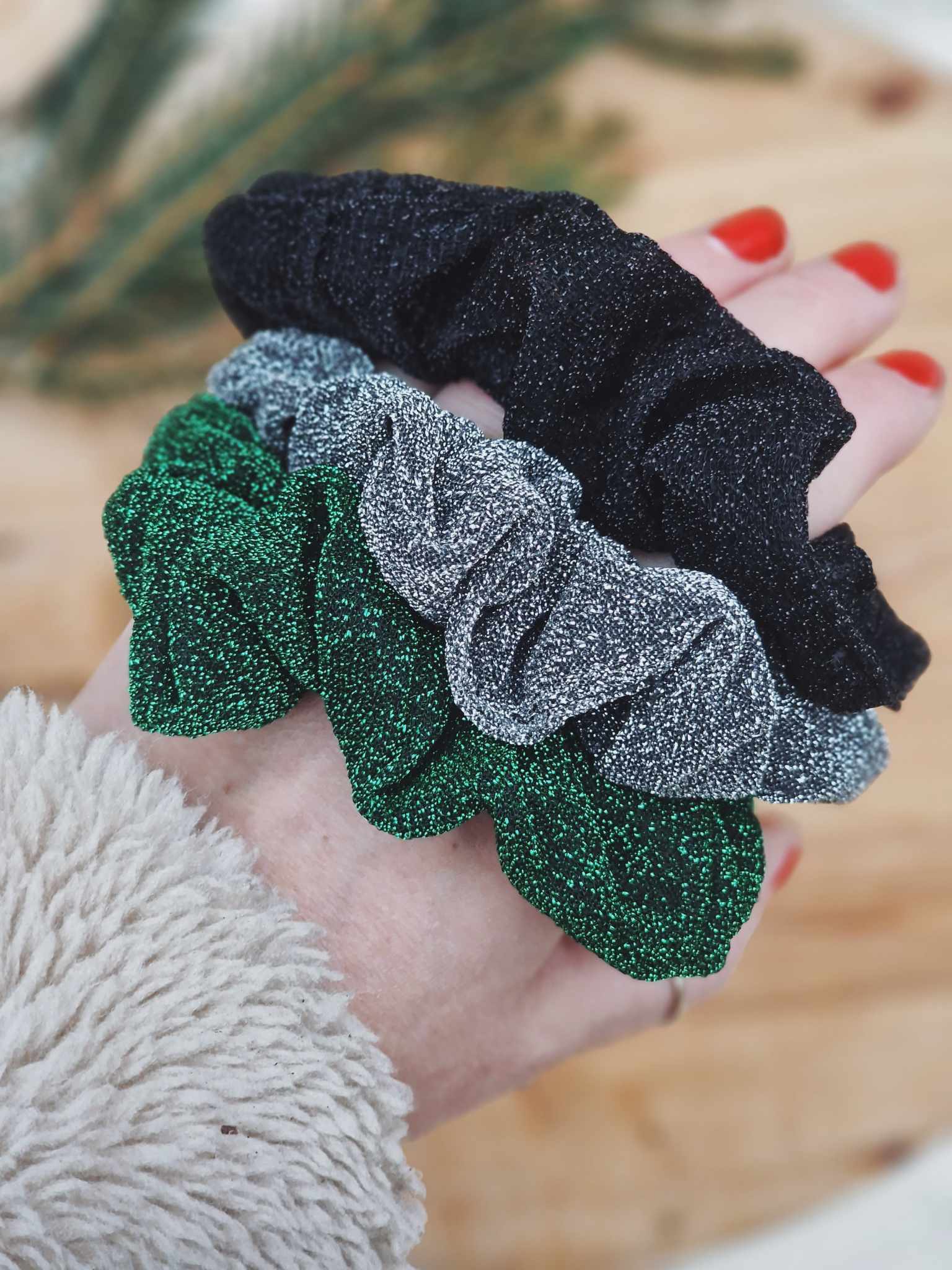 Scrunchie, glitter
