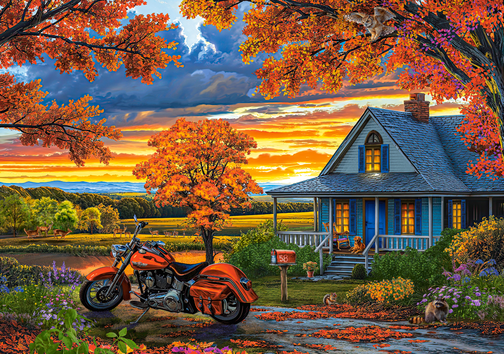 Autumn Ride, 500-bitarspussel (B-54077)