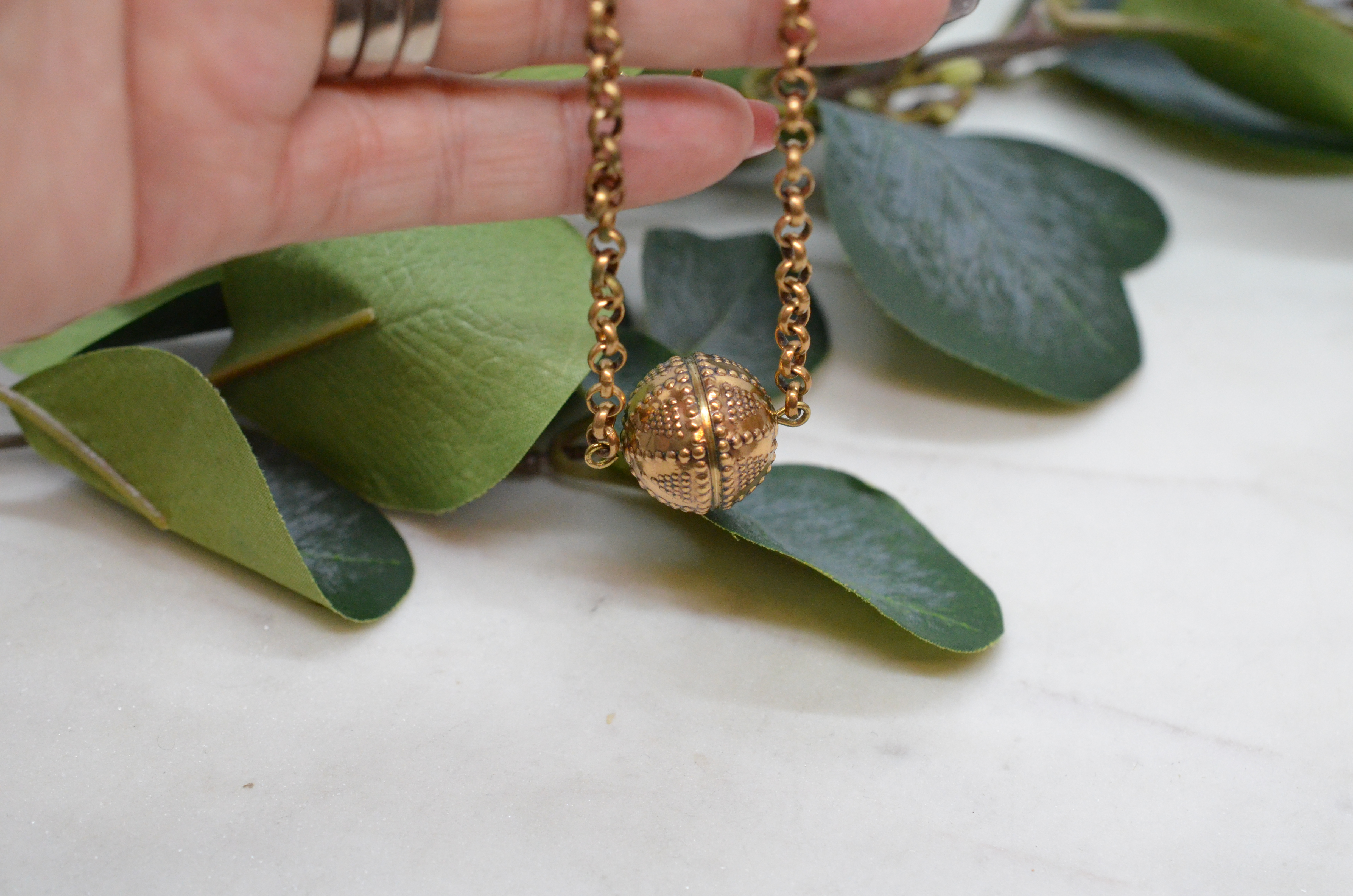 Second Hand Kalevala "Halikko", halsband i brons - 3