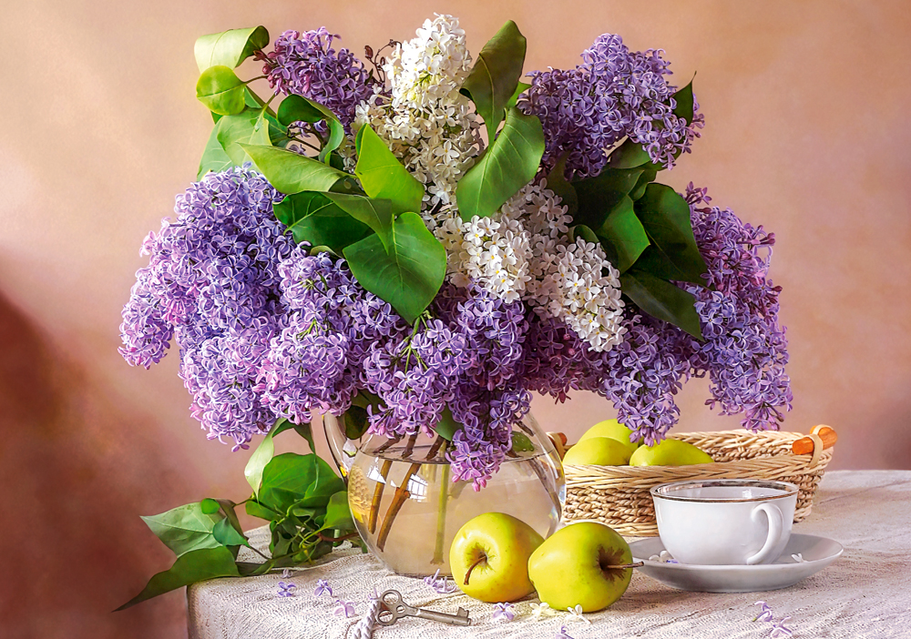 Lilac Still Life, 500-bitarspussel (B-54091)