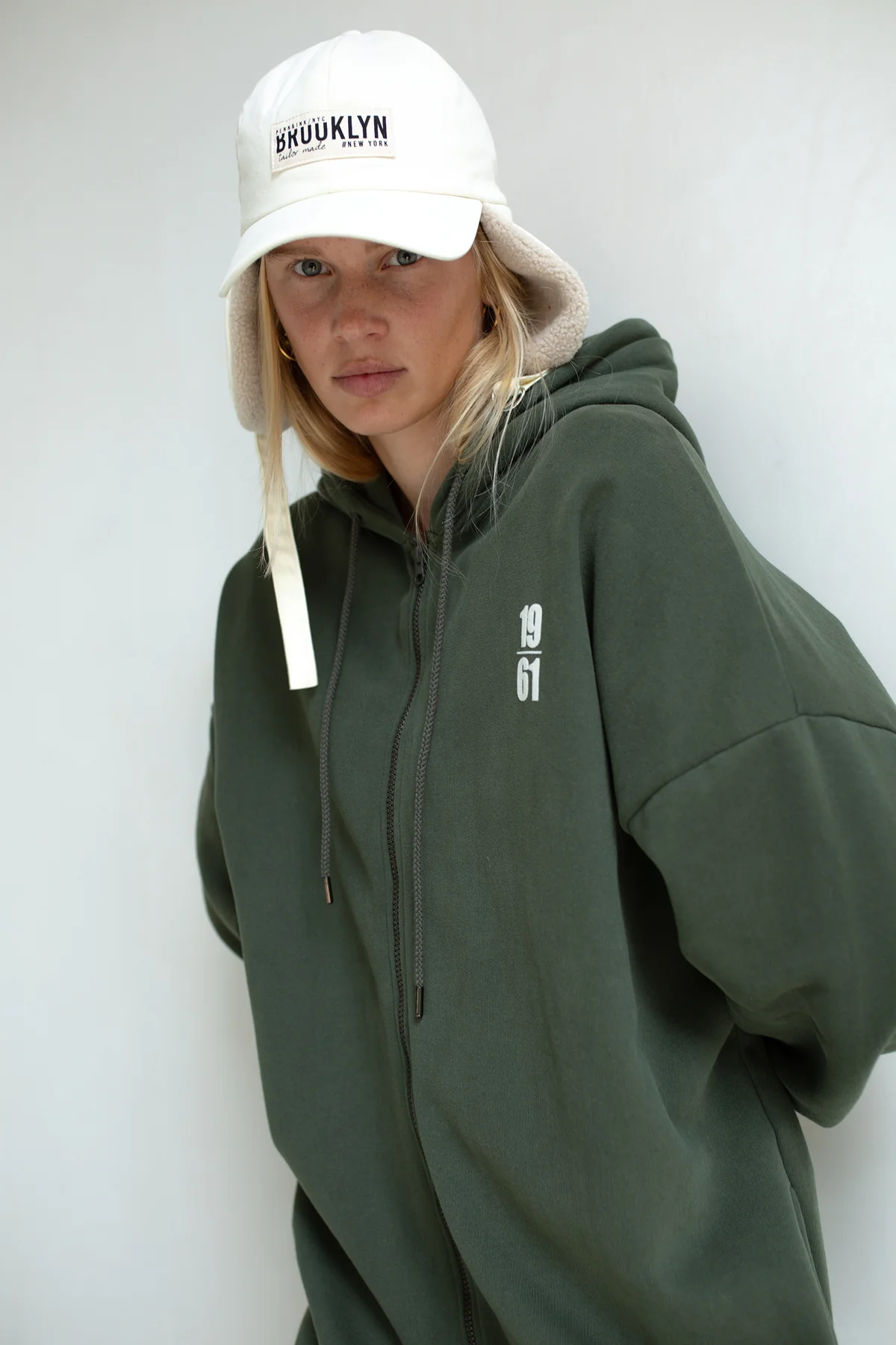Penn & Ink NY - Chapka Hat Ecru
