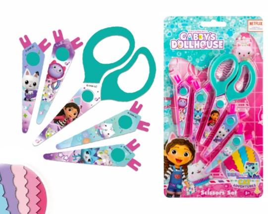 Gabby'S Dollhouse kuviosakset, 5 vaihtokärkeä