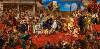 The Prussian Homage, Jan Matejko, puslespil med 4000 brikker, Art Collection (C-400386)