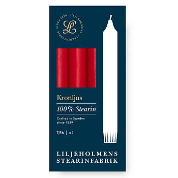 Kronljus 4-p Röd 