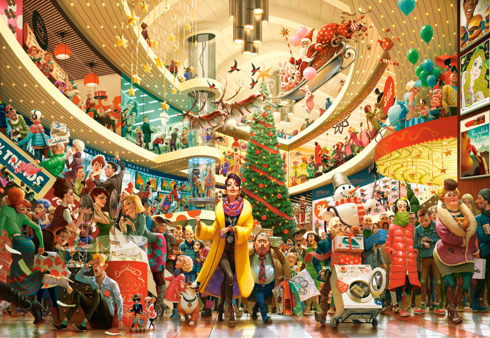 Crazy Shopping, 1500-bitarspussel, Art Collection (C-152179)