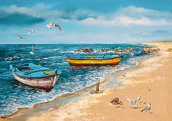 Morning at the Seaside, puslespil med 500 brikker, Art Collection (B-53919)
