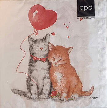 Servett "Cat love"