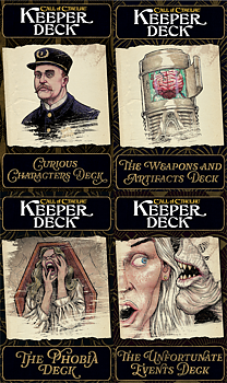 Call of Cthulhu RPG - Call of Cthulhu Keeper Decks 2nd Edition + PDF