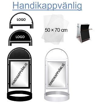Gatupratare 50x70cm Handikappvänlig Trottoarpratare