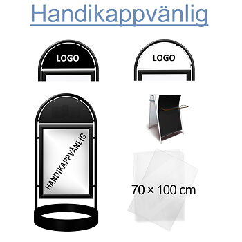 Gatupratare 70x100cm Handikappvänlig Trottoarpratare