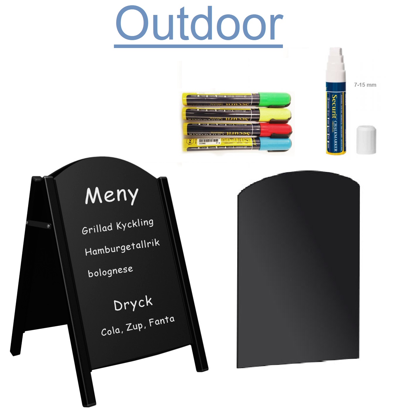 Chalkboard Griffellaminat Svart